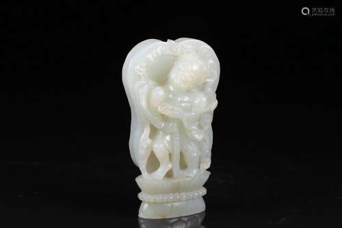 chinese jade carving of figure