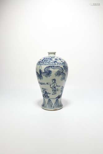 chinese blue and white porcelain meiping