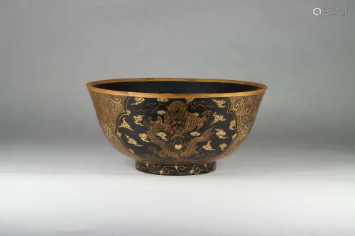chinese lacquered bowl