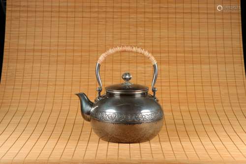 chinese silver teapot