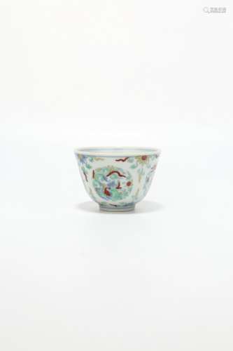chinese doucai porcelain cup