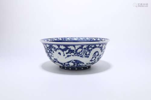 chinese blue and white porcelain bowl