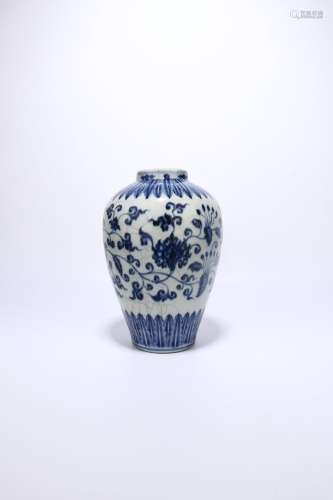 chinese blue and white porcelain meiping