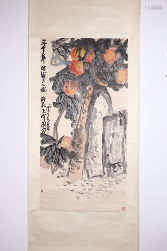 chinese painting by wu changshuo