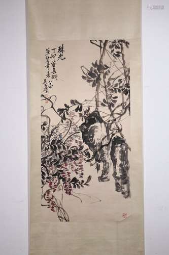 chinese painting by wu changshuo