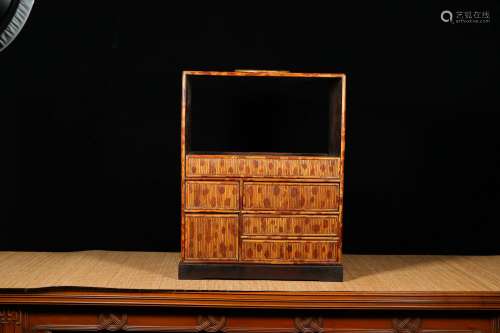 chinese mottled bamboo chest