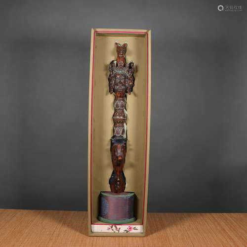 chinese sandalwood buddha instrument