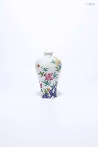 chinese famille rose porcelain meiping