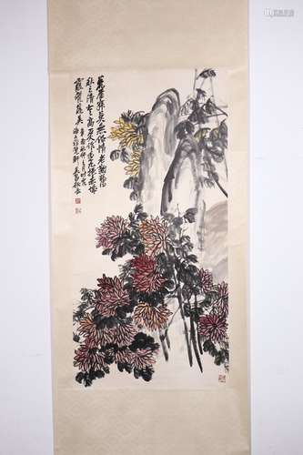 chinese painting by wu changshuo