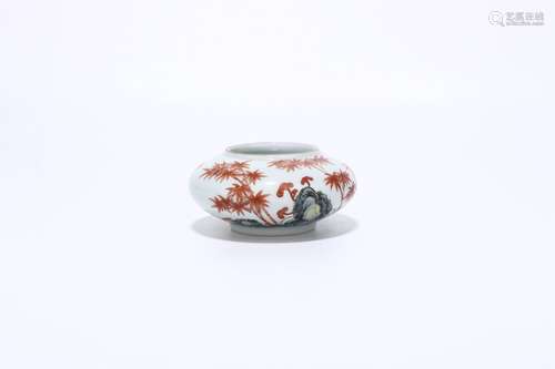 chinese famille rose porcelain water pot