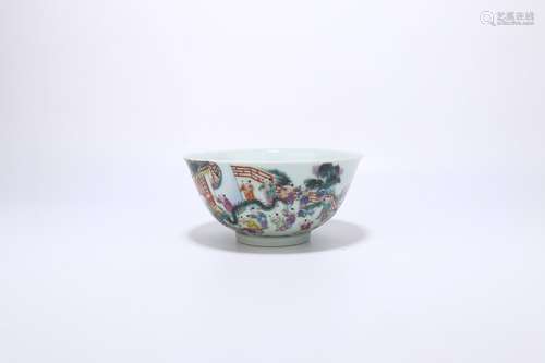 chinese famille rose porcelain bowl