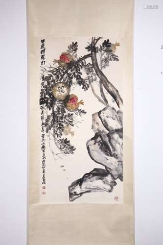 chinese painting by wu changshuo