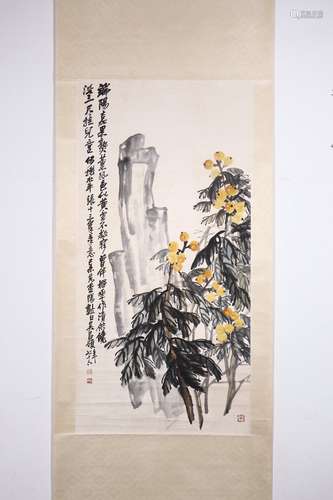 chinese painting by wu changshuo