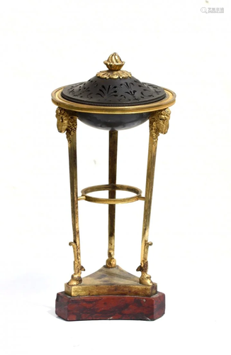 A Louis XVI Ormolu and Patinated Bronze Potpourri