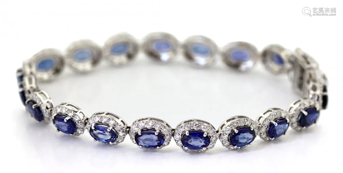 Sapphire and Diamond Bracelet