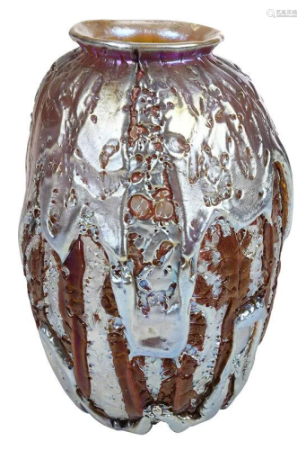 Durand Crackled Art Glass 