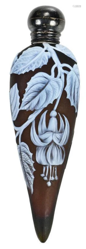 Thomas Webb & Sons Cameo Lay Down Scent Bottle