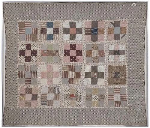 Southern Attributed Pieced Cotton Quilt