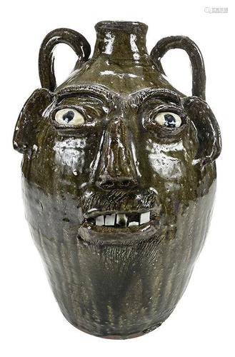 Large Burlon Craig Face Jug