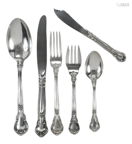 Gorham Chantilly Sterling Flatware, 34 Pieces