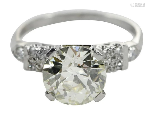 Antique Platinum Diamond Ring