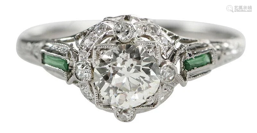 Antique Platinum Diamond Ring