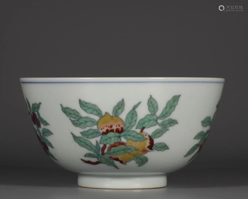 Chinese Doucai Porcelain Bowl,Mark