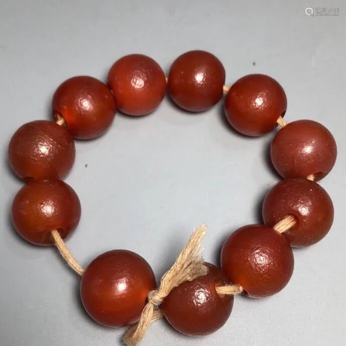 Chinese Agate Beads Bracelet