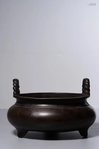 Qing Chinese Bronze Censer