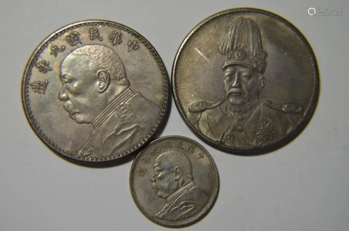 3 Chinese Old Coins