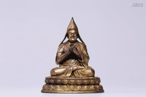 Chinese Gilt Bronze Buddha