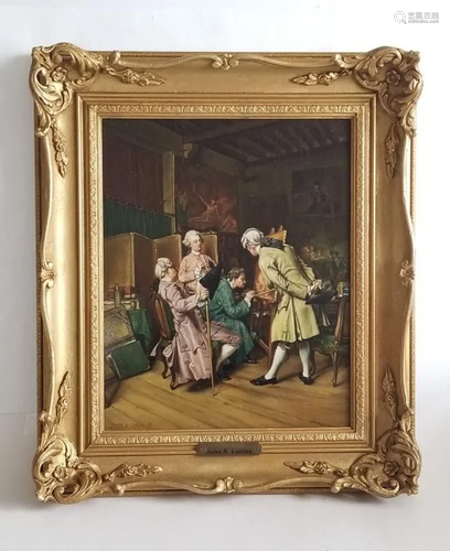 19C Oil Painting British John A.Lomax