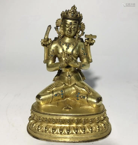 Chinese Gilt Bronze Buddha