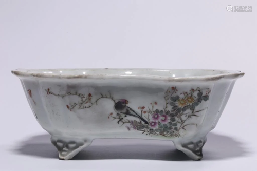 Chinese Famille Rose Porcelain Planter ,Republican