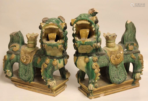 Pair of Chinese Foo Dog