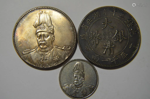 3 Chinese Old Coins