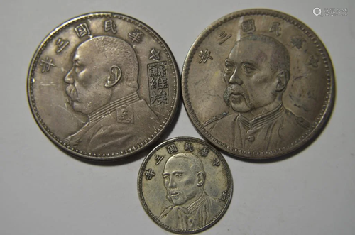 3 Chinese Old Coins