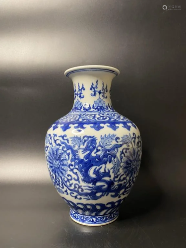 Chinese Blue and White Porcelain Vase