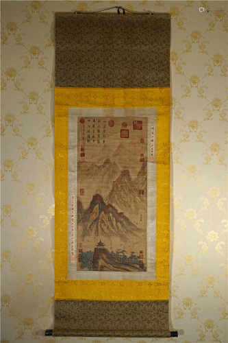 A CHINESE PAINTING SCROLL