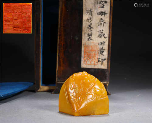 A TIAN HUANG STONE SEAL