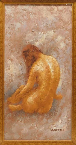 Donald Barton Impressionist Female Nude Painting