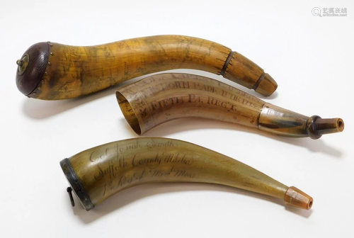 3PC Centennial Powder Horns