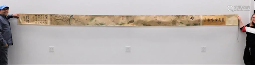 LG Chinese Avian Landscape Scroll