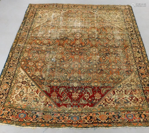 Room Size Mahal Botanical Rug