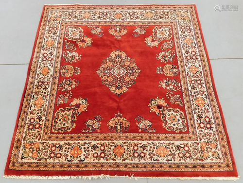 LG Sarouk Red Floral Rug