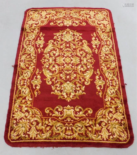 Spanish Red Savonnerie Rug