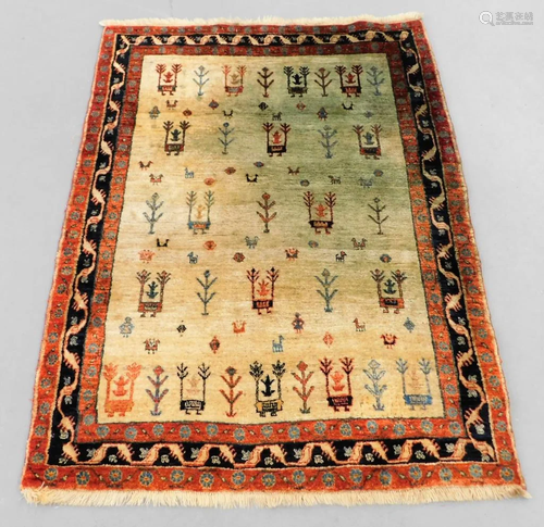 Persian Gabbeh Pictorial Rug