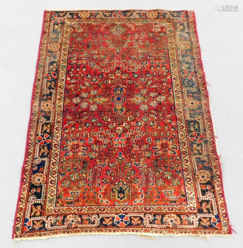 Persian Sarouk Red Rug