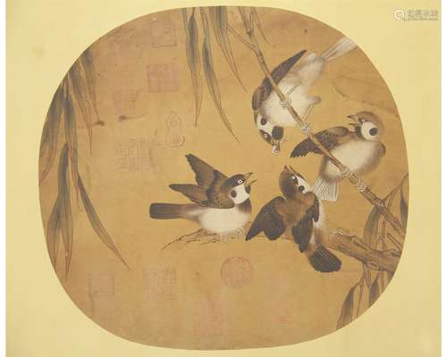 Chinese Painting of Sparrows