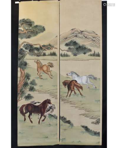 A SET OF PAINTING OF HORSE